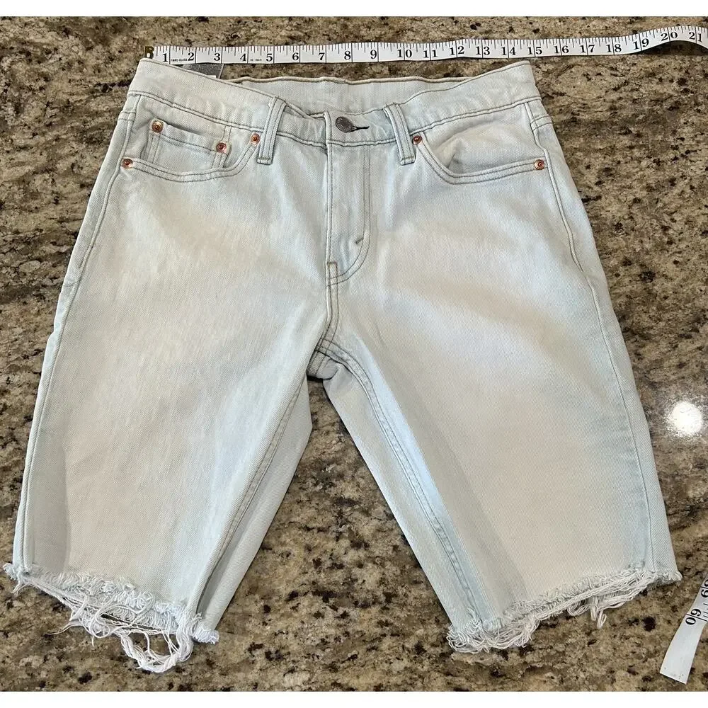levis 511 cutoff denim Bermuda shorts mens size 30